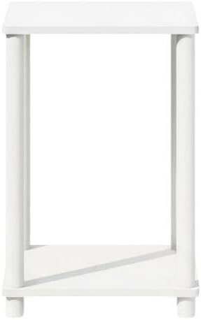 Furnifact White Bookcase with Wood Construction, Single Piece Design, Modern Storage Solution for Home and Office, Durable and Spacious