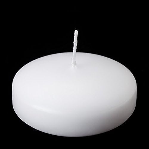 D'light Online Large White 3 Inch Floating Candles for Events, Centerpieces, Spa, Pool, Home Decor, Cylinder Vases and Holiday Decor - (White, Set of 108)