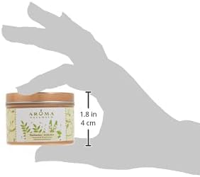 Aroma Naturals Tin Candle with Patchouli and Frankincense Essential Oil Natural Soy Scented, Meditation, 2 Count