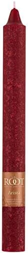 Root Candles Unscented Dinner Candles Premium Beeswax Blend Boxed Candle Set, 9-Inch, Garnet, 12-Count