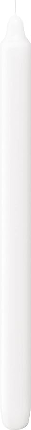 BOLSIUS White Candlesticks Bulk Pack 50 Count - Unscented Dripless 11.5 Inch Household & Dinner Candle Set - 12+ Burn Hours - Premium European Quality - Consistent Smokeless Flame - 100% Cotton Wick