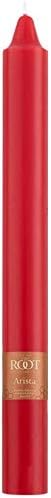 Root Candles Unscented Dinner Candles Premium Beeswax Blend Boxed Candle Set, 9-Inch, Red, 12-Count