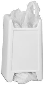 Gadjit Bag Keeper Plastic Grocery Bag Holder, Stops Plastic Bag Clutter, Saves Space, Stores Organizes and Dispenses Plastic Grocery Bags, Mount on Wall or Store in Drawer (White)
