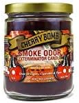 Smoke Odor Exterminator 13 oz Jar Candles Cherry Bomb, (2)