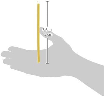 500 Votprof 100% Pure Beeswax Taper Candles ( 6 1/4") Natural Honey Scent