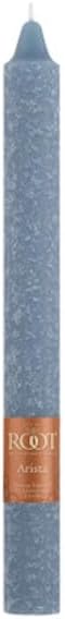 Root Candles Unscented Dinner Candles Premium Beeswax Blend Boxed Candle Set, 9-Inch, Williamsburg Blue, 12-Count