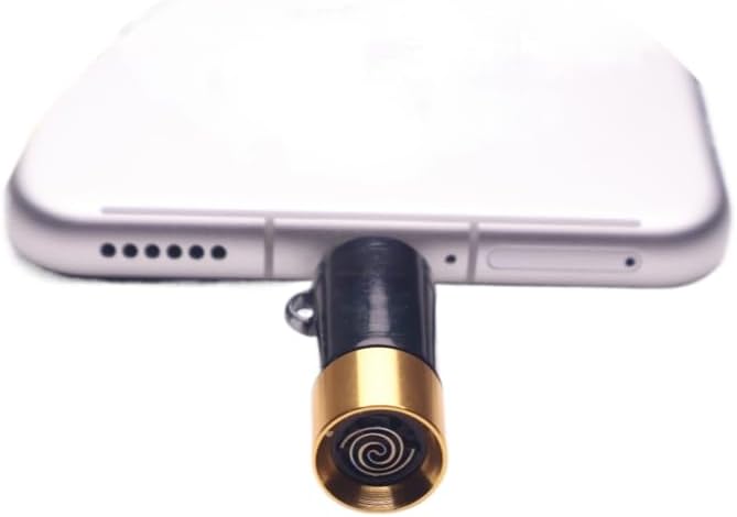 Type-C Electric Lighter, USB-C Rechargeable with Tungsten Filament, Windproof Arc Lighter for Candle, Kitchen, Stove, Fireplace, Paper – 1.5 Inches (Black Gold)