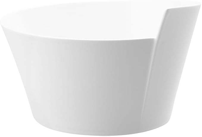 Villeroy & Boch New Wave Medium Round Salad Bowl, 101.5 oz, Premium Porcelain, White