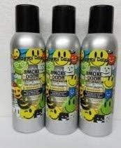 Smoke Odor Exterminator 198 gm/ 7 oz Large Spray Happy Daze Set of Three Cans.