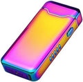 YOZWOO Rechargeable Electric Lighter USB Electronic Lighter High Power Flame Arc Plasma Lighters Windproof Camping Lighters with Long Battery Life for Home and Outdoor (Colorful)