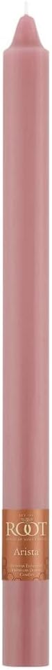 Root Candles Unscented Dinner Candles Premium Beeswax Blend Boxed Candle Set, 12-Inch, Dusty Rose, 12-Count