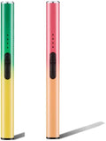 Electric Candle Lighter Plasma Arc Lighters Windproof Flameless with Double Safety Switch USB Rechargeable Battery(2pack h)
