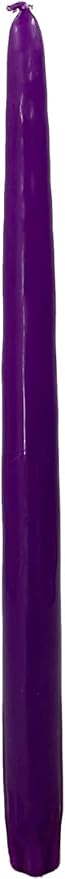 D'light Online Pack of 4 Christmas Advent Taper Candles - 3 Purple Taper Candles, 1 Pink Tapered Candle - Candlesticks for Advent Rings, Advent Wreaths, Church Decoration (10 Inch, Advent)