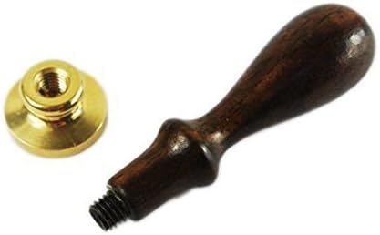 Custom Logo Picture Letters Monogram Sealing Wood Handle Wax Seal Stamp Melting Spoon Colorful Wax Sticks Wood Gift Box Set Kit