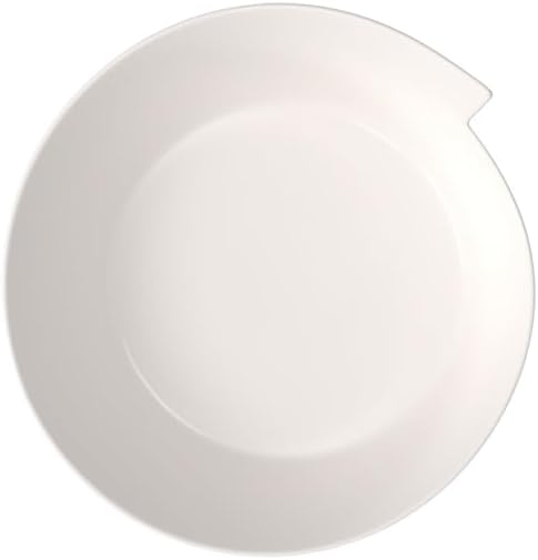 Villeroy & Boch NewWave Collection Large Round Serving Bowl, Premium Porcelain, Made in Germany, 94.5 oz Capacity, 13.5 in Diameter, 5.6 in Tall, Rich, Creamy White