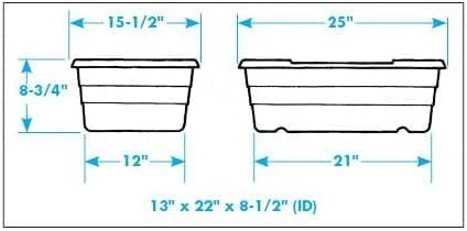 ULTRASOURCE Food Approved Bus Totes/Meat Lug (6 Pack, Red Inedible)