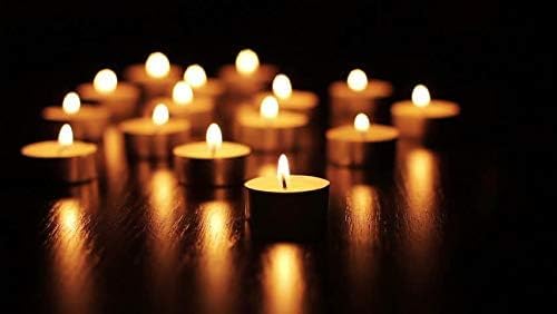 Tea Lights Candles - 4.5 Hour Burn Time - 10 Pack Bulk Candles - White Unscented - Travel Candles - Shabbat Candles - Long Burn Time