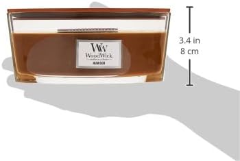 WoodWick Humidor Gifts for Women and Men, 16 oz Ellipse Candle with Crackling Wick