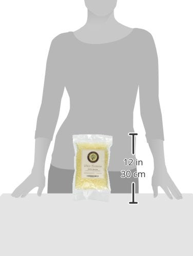 Beesworks Organic White Beeswax Pellets (14 oz) | 100% Pure, Cosmetic Grade, Triple-Filtered Beeswax for DIY Skin Care, Lip Balm, Lotion and Candle Making