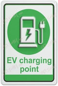 Metal Wall Art Decor Ev Charging Point Car External Internal Sign Indoor & Outdoor Use Safety Warning Sign 12""X8"", Acrylic8