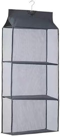 Space-Saving Wall Hanging Handbag Organizer - Non-Woven Tote Storage Bag with Mesh Pocket & Hook - Perfect Closet Solution for Handbags, 120x40cm, Stylish & Functional