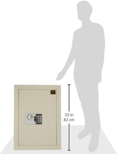 In-Wall Safe with Keypad and 2 Manual Override Keys - Protect Money, Jewelry, and Passports at Home or Business by Paragon Safes (White)