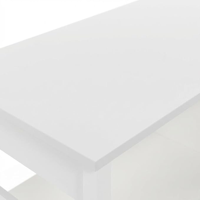Furnifact White Emboss 70 Inch TV Stand with Fireplace, Wooden Construction, Modern Design, Ample Storage Space, and Easy Assembly