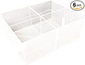 Dividers for Akro-Mils 20702 Large Drawer, 4 Section, Pack of 6 (Large Drawer, Old Style)