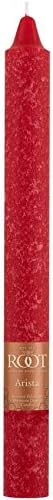 Root Candles Unscented Dinner Candles Premium Beeswax Blend Boxed Candle Set, 9-Inch, Red, 12-Count