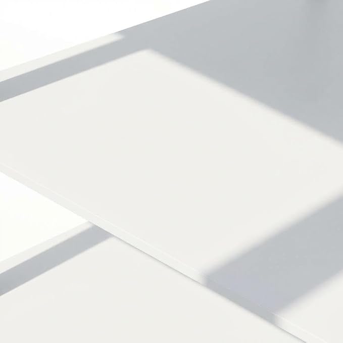 Furnifact White Bookcase, Modern Design, Sturdy Wood, Home or Office Storage, Ample Space for Books and Decorative Items