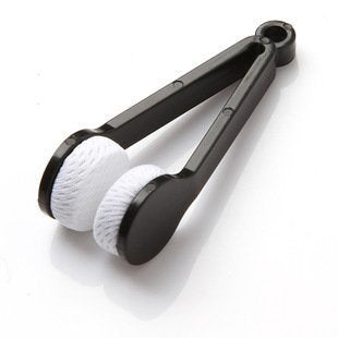 12 pcs Mini Sun Glasses Eyeglass Microfiber Spectacles Cleaner Brush Cleaning Tool（Random Color）