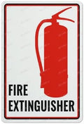 Fire Extinguisher Location Metal Sign Aluminum Sign Indoor & Outdoor Use Sign 12X8 Inch