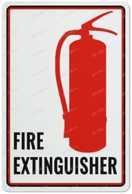 Fire Extinguisher Location Metal Sign Aluminum Sign Indoor & Outdoor Use Sign 12X8 Inch