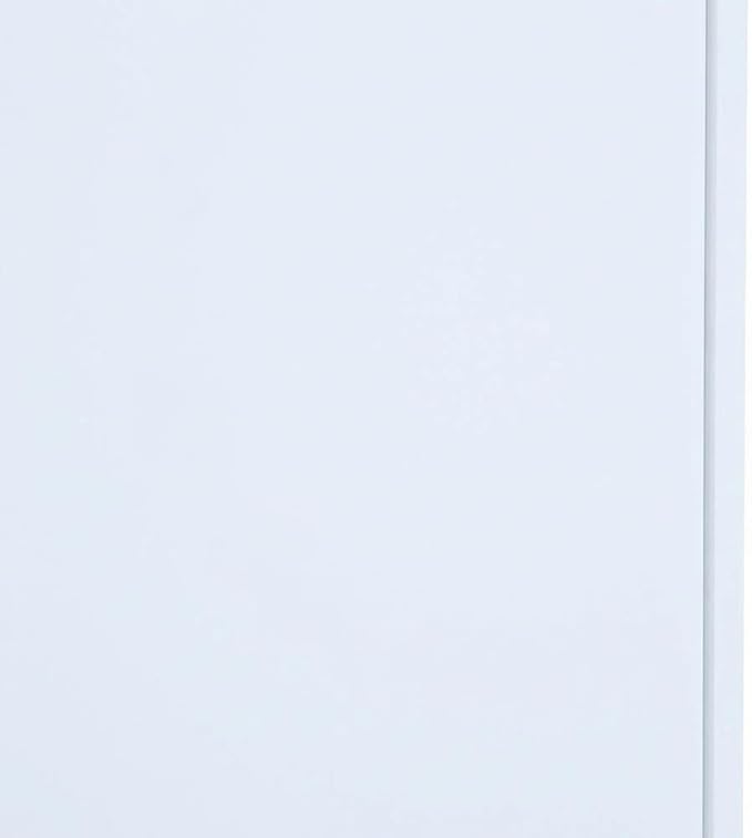 Furnifact White Bookcase with Lightweight Design, Easy-to-Clean Surface, Modern Style, Sturdy Construction for Home or Office Storage
