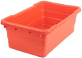 ULTRASOURCE Food Approved Bus Totes/Meat Lug (6 Pack, Orange)