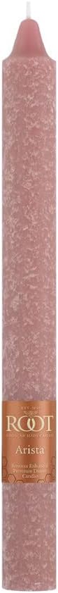 Root Candles Unscented Dinner Candles Premium Beeswax Blend Boxed Candle Set, 9-Inch, Dusty Rose, 12-Count