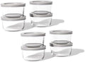 DURA LIVING 16-Piece Glass Food Storage Containers Set (8 Containers + 8 BPA-Free Lids) | 1-Cup, Leakproof | Microwave, Freezer, Oven & Dishwasher Safe | Ideal for Meal Prep & Pantry Organization