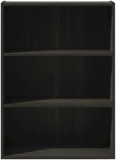 Furnifact Espresso Bookcase with Sturdy Wood Construction, Modern Design, Ideal for Home or Office Storage, Stylish and Durable Shelving Unit