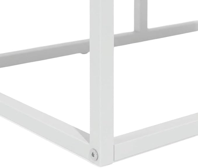 Furnifact White Modern Lifestyle TV Stand for 50 Inch TVs, Solid Rubberwood and Walnut Veneers, Durable Construction, Stylish Storage Solution