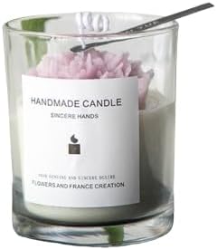 SimpleVibesXinPuwei DIY Scented Botanical Jelly Candle DIY Candle Kit House Warming Gift (Style A, Mold Style 2)