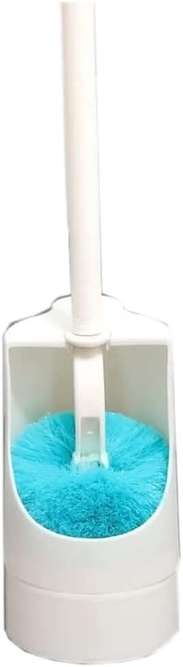 Toilet Brush Toilet Brushes for Bathroom with Holder Long Handle Toilet Brush Microfiber Brush Head for Bathroom Toilet Cleaning Toilet Tools (Blue 36 * 9.5cm)