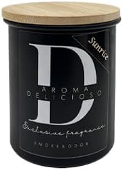 Aroma Delicioso Odor Eliminating Scented Candle - Sunrise (Warm Coffee & Maple Syrup Scent Burns 40 to 60 Hours & eliminates Smoke Odor)