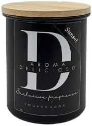 Aroma Delicioso Odor Eliminating Scented Candle - Sunset (Light Citrus Scent 8oz Candle Burns 40 to 60 Hours & eliminates Smoke Odor)