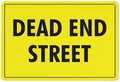Dead End Street Sign 8X12 Inch Rust Free Aluminum Easy To Read & Sturdy Keep Out Outdoor Metal Signs For Home Farm Yard