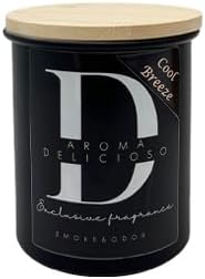 Aroma Delicioso Odor Eliminating Scented Candle - Cool Breeze (Cucumber Melon Scent 8oz Candle Burns 40 to 60 Hours & eliminates Smoke Odor)