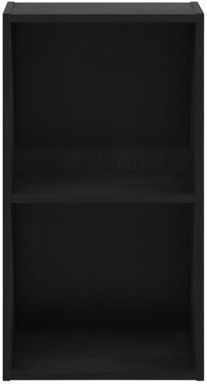 Furnifact Blackwood Bookcase with Classic Wooden Design, Sturdy Construction for Living Room and Office, Elegant Storage Solution