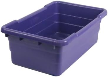 ULTRASOURCE Food Approved Bus Totes/Meat Lug (6 Pack, Purple)