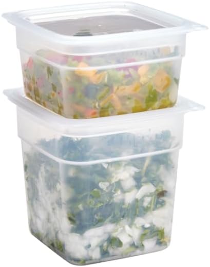 cambro Freshpro Mini Food Storage Container Set with Lid, Translucent 8 sets
