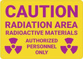Caution Radiation Area Radioactive Materials Sign For Home 12X8 Inch Rust Free Aluminum,Uv Ink Printing,Durable/Weatherproof Up To 7 Years Outdoor