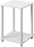 Furnifact White Bookcase with Wood Construction, Single Piece Design, Modern Storage Solution for Home and Office, Durable and Spacious